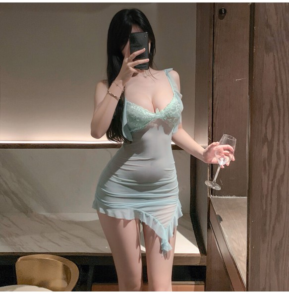 FEE ET MOI - Paris Lover Sheer Fantasy Dress (Blue)